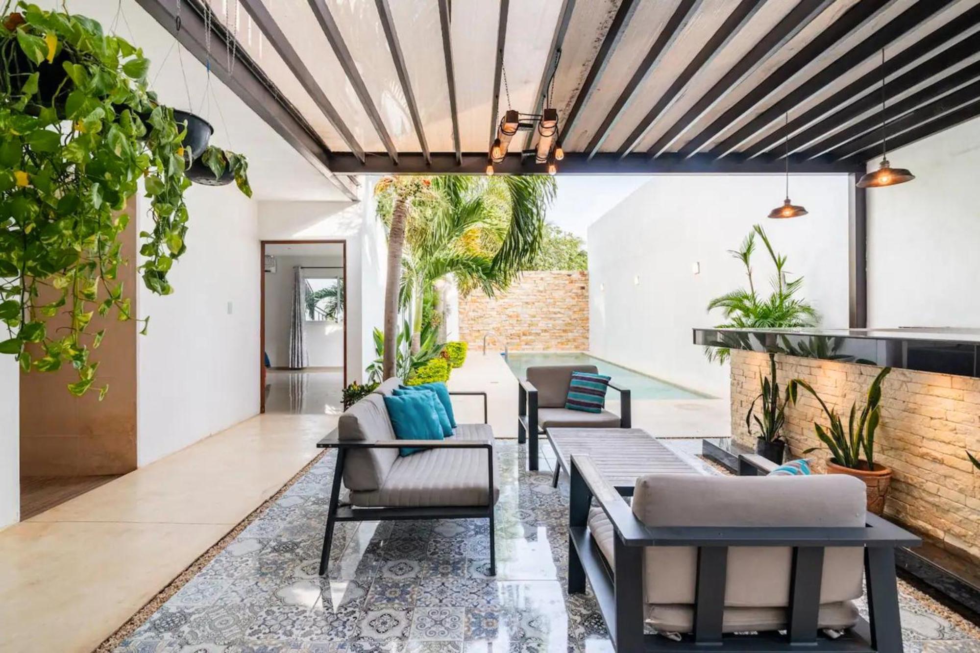 Villa Moderna Con Alberca, Gimnasio Y Cochera Merida Luaran gambar